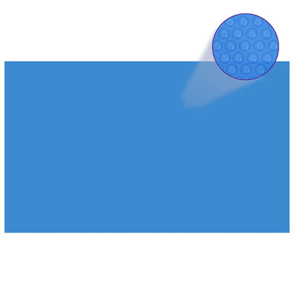 Rechteckige Poolabdeckung 1000x600 cm PE Blau