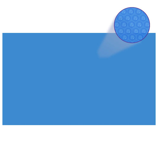 Rechteckige Poolabdeckung 1000x600 cm PE Blau