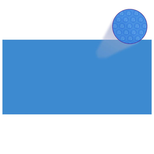 Rechteckige Poolabdeckung 1200x600 cm PE Blau