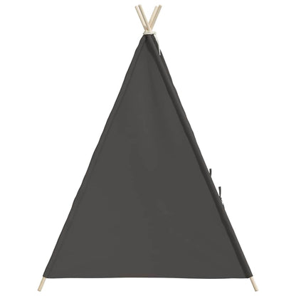 Kinder Tipi-Zelt mit Tasche Pfirsichhaut Grau 120x120x150 cm