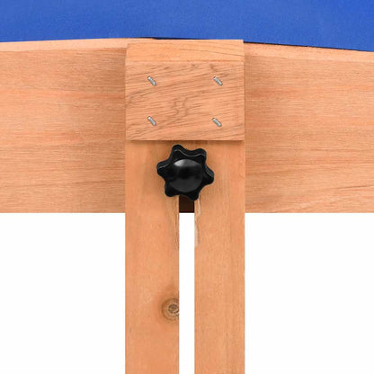 Sandkasten mit Dach Tannenholz 112x112x112 cm