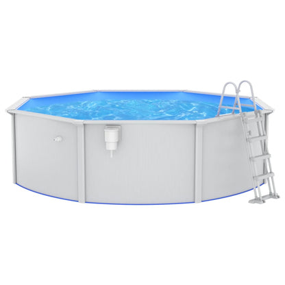 Pool mit Sicherheitsleiter 460x120 cm