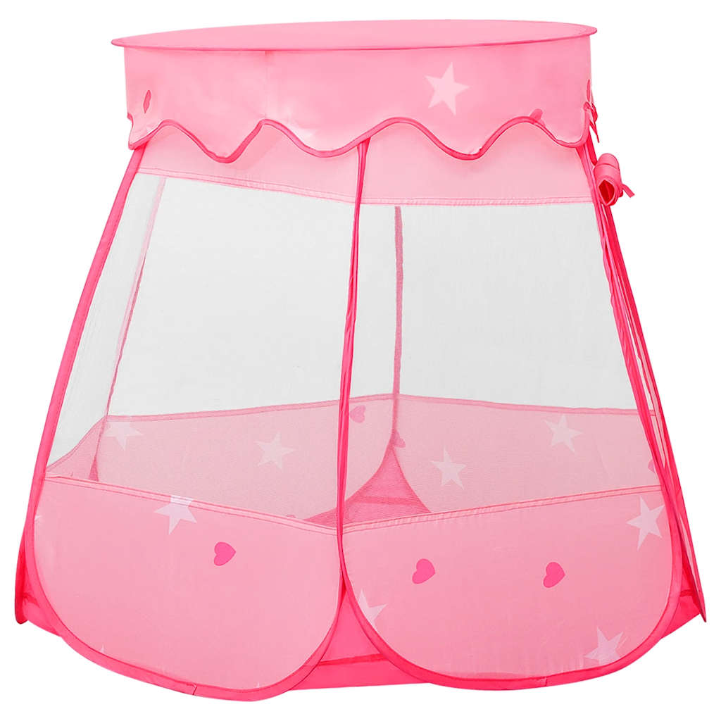 Kinder-Spielzelt mit 250 Bällen Rosa 102x102x82 cm