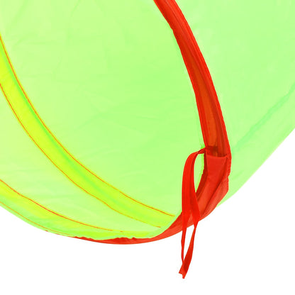Spieltunnel mit 250 Bällen Grün 175 cm Polyester