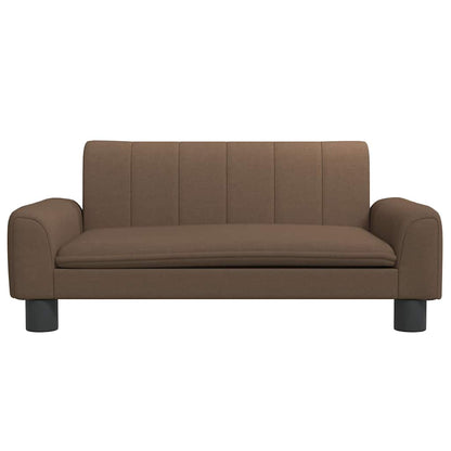 Kindersofa Braun 70x45x30 cm Stoff