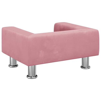 Kindersofa Rosa 50x40x26,5 cm Samt