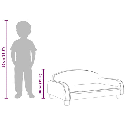 Kindersofa Cappuccino 70x45x30 cm Kunstleder