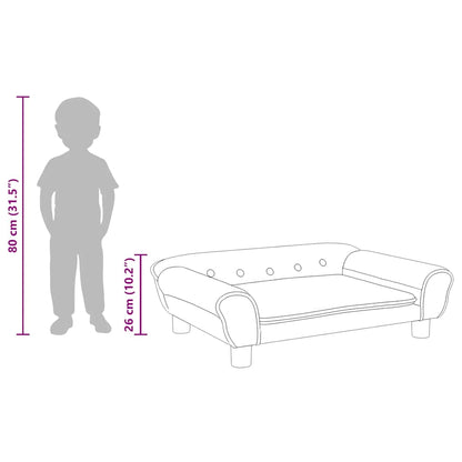 Kindersofa Blau 70x45x26 cm Samt