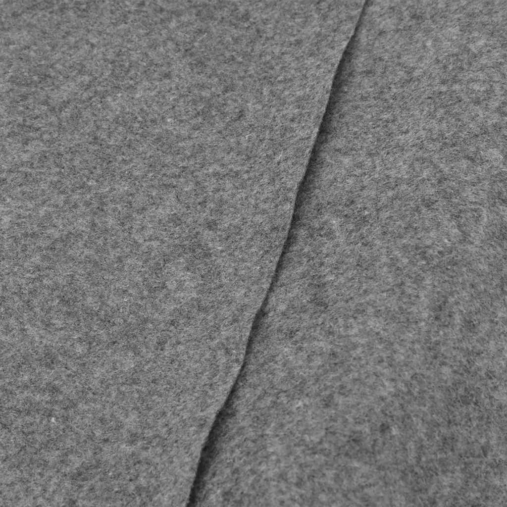 Pool-Bodentuch Hellgrau Ø366 cm Polyester Geotextil