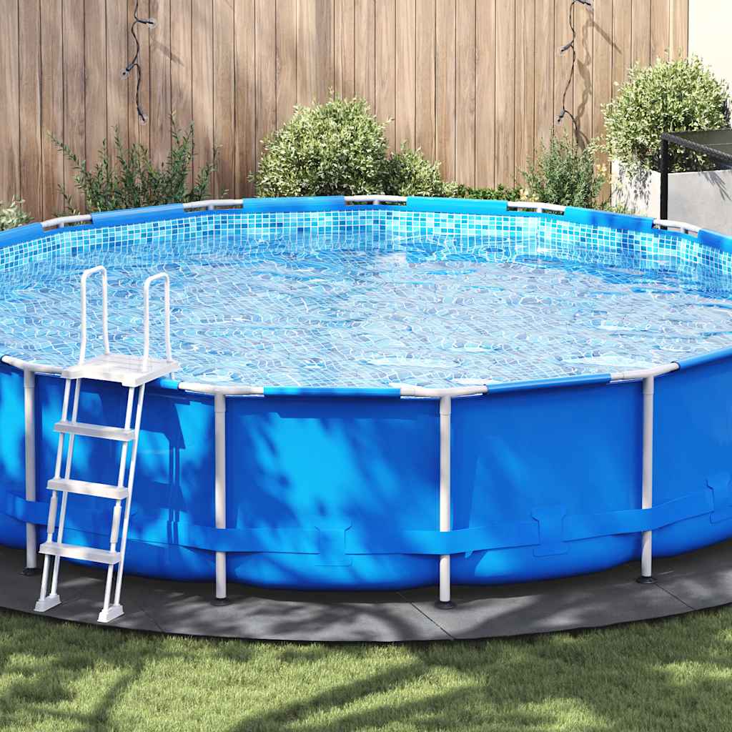 Pool-Bodentuch Hellgrau Ø550 cm Polyester Geotextil