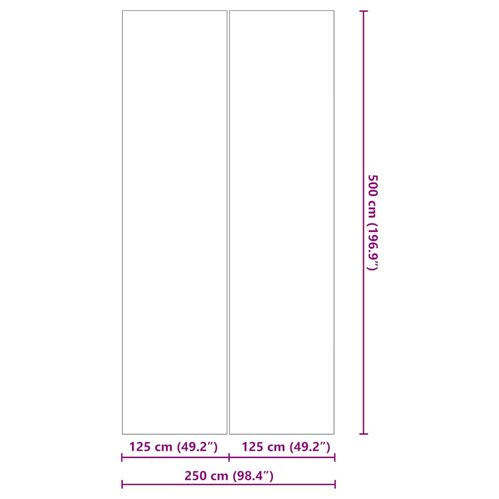 Pool-Bodentuch Hellgrau 500x250 cm Polyester Geotextil