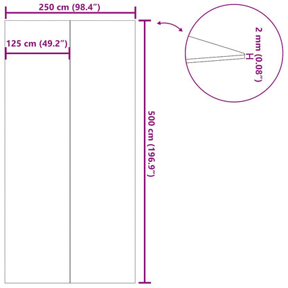 Pool-Bodentuch Hellgrau 500x250 cm Polyester Geotextil