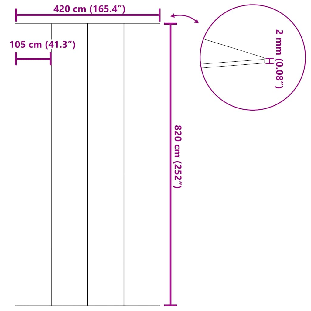 Pool-Bodentuch Hellgrau 820x420 cm Polyester Geotextil