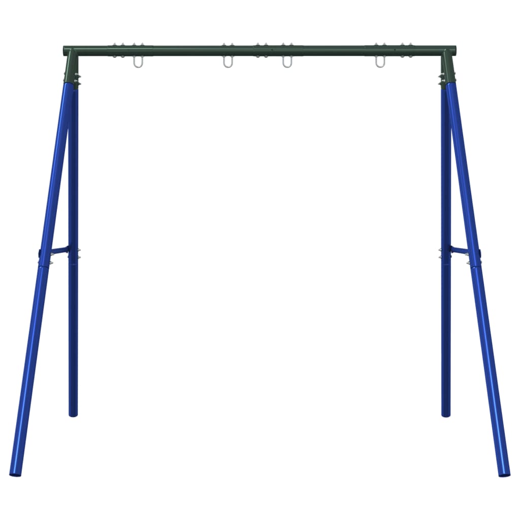 Schaukelgestell mit 4 Haken Blau Stahl
