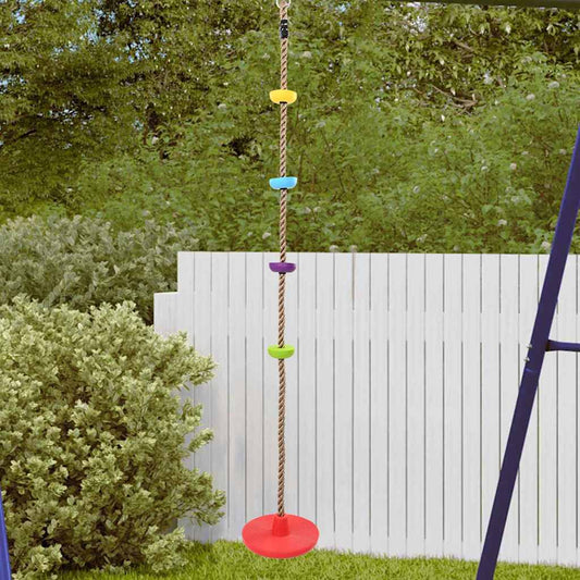 Kletterseil für Kinder mit Scheibensitz und Plattformen 200 cm