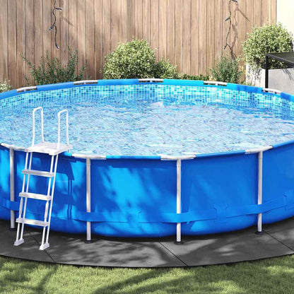 Bodenfolie für Pools Hellgrau Ø 610 cm Polyester-Geotextil