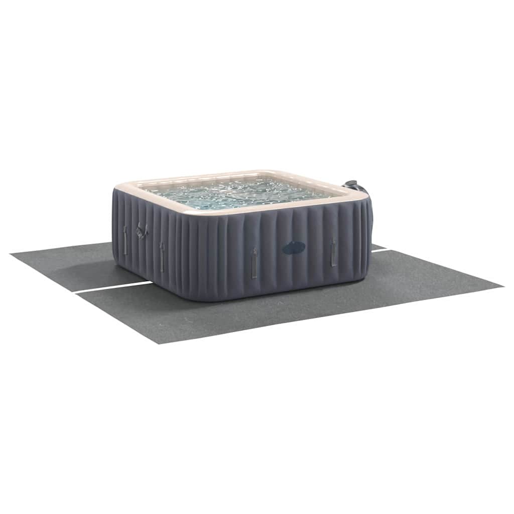 Bodenfolie für Pools Hellgrau 274 x 274 cm Polyester-Geotextil