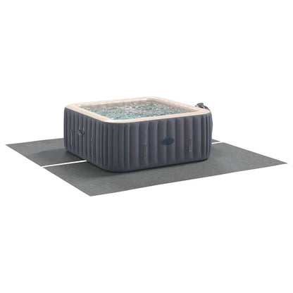 Bodenfolie für Pools Hellgrau 274 x 274 cm Polyester-Geotextil