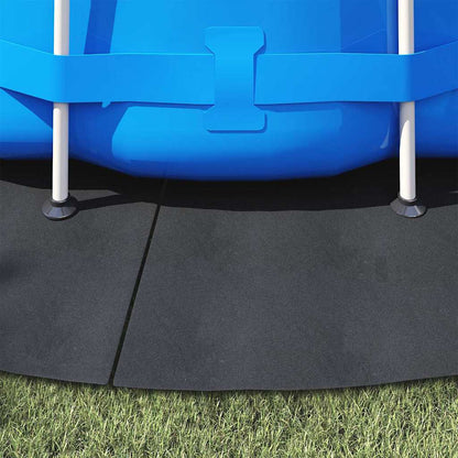 Bodenfolie für Pools Schwarz Ø 428 cm Polyester-Geotextil