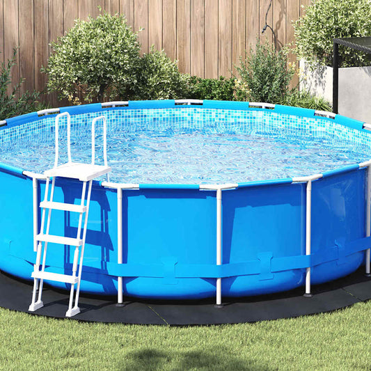 Bodenfolie für Pools Schwarz Ø 366 cm Polyester-Geotextil