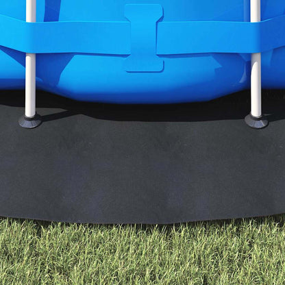 Bodenfolie für Pools Schwarz Ø 366 cm Polyester-Geotextil