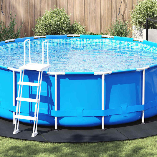 Bodenfolie für Pools Schwarz Ø 458 cm Polyester-Geotextil