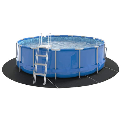 Bodenfolie für Pools Schwarz Ø 458 cm Polyester-Geotextil