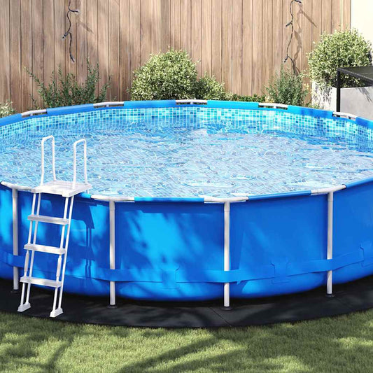 Bodenfolie für Pools Schwarz Ø 550 cm Polyester-Geotextil