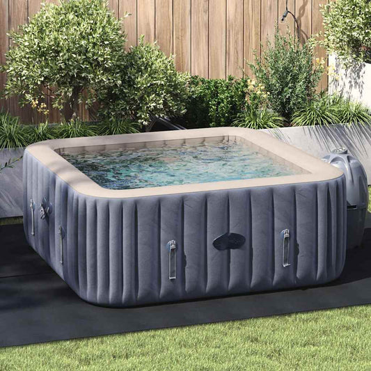 Bodenfolie für Pools Schwarz 300 x 220 cm Polyester-Geotextil
