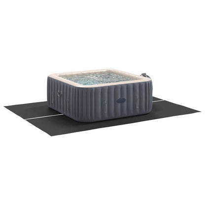 Bodenfolie für Pools Schwarz 300 x 220 cm Polyester-Geotextil