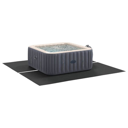 Bodenfolie für Pools Schwarz 274 x 274 cm Polyester-Geotextil