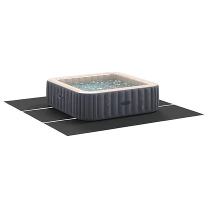 Bodenfolie für Pools Schwarz 396 x 396 cm Polyester-Geotextil